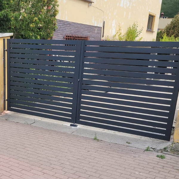Ogrodzenie aluminium wraz z bramą przesuwną
