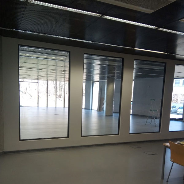 Ścianki działowe alu i szkło