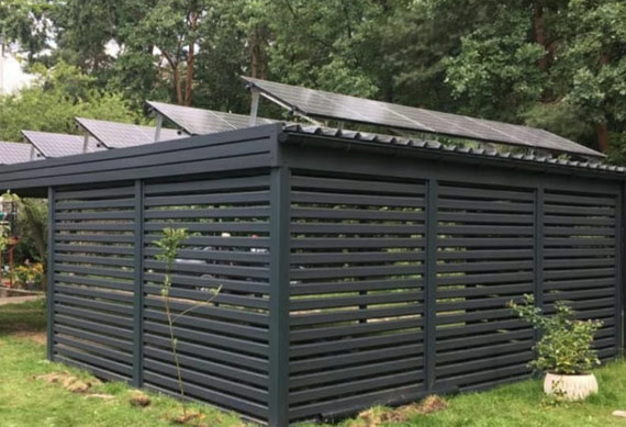 Wiaty ogrodowe, garażowe, rowerowe, wiaty CarPort z fotowoltaiką